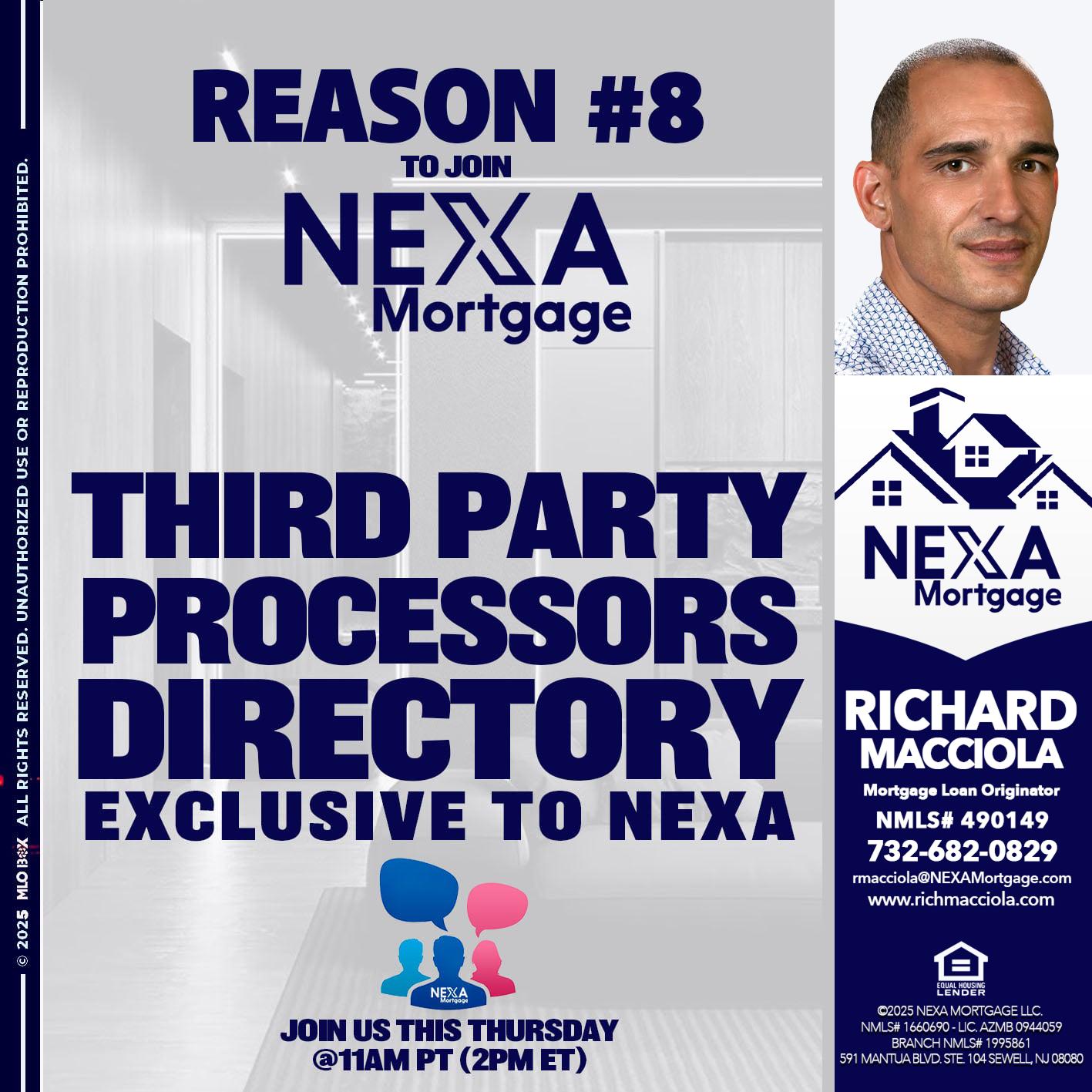 REASON 8 - Richard Macciola -Mortgage Loan Originator