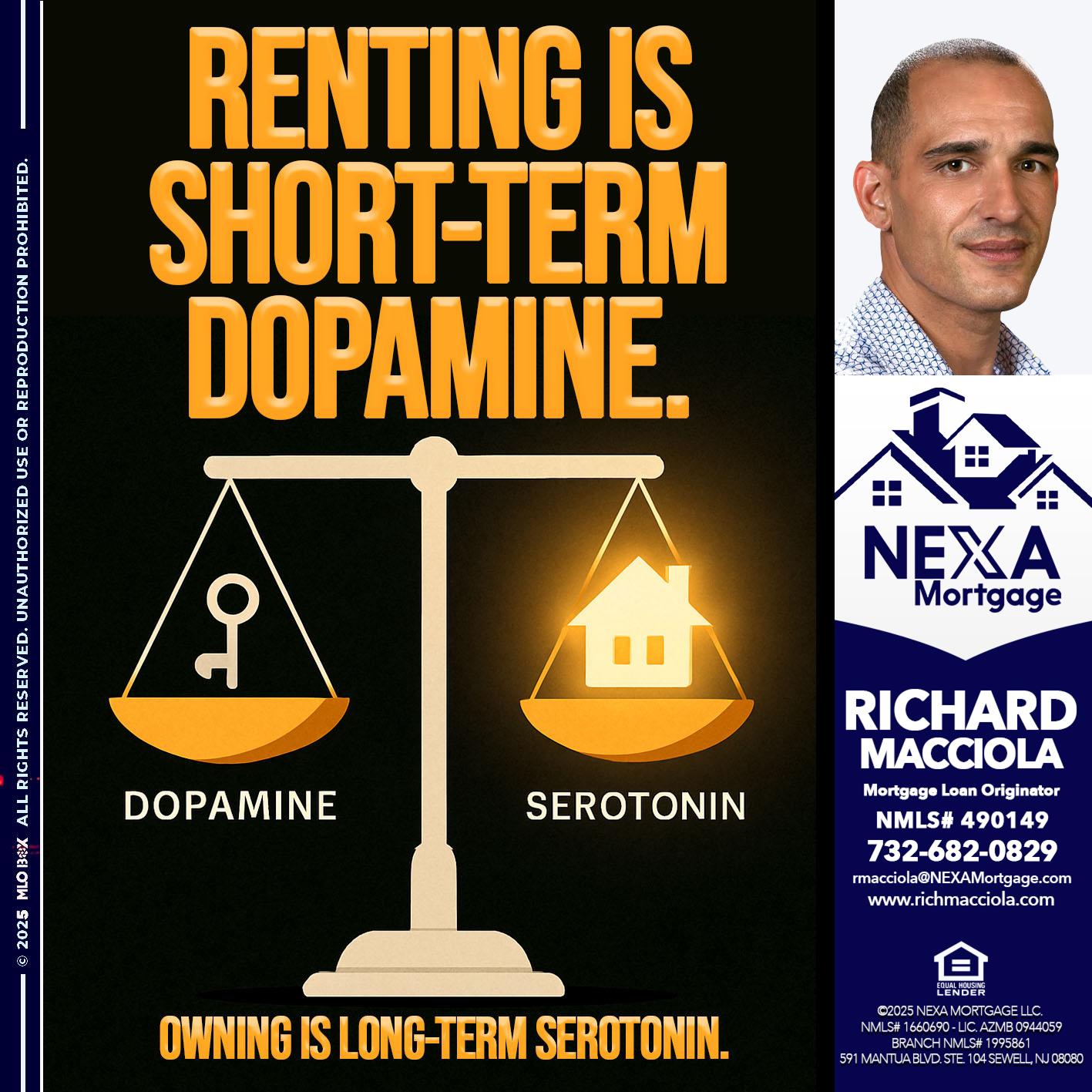 RENTING IS SHORT TERM - Richard Macciola -Mortgage Loan Originator