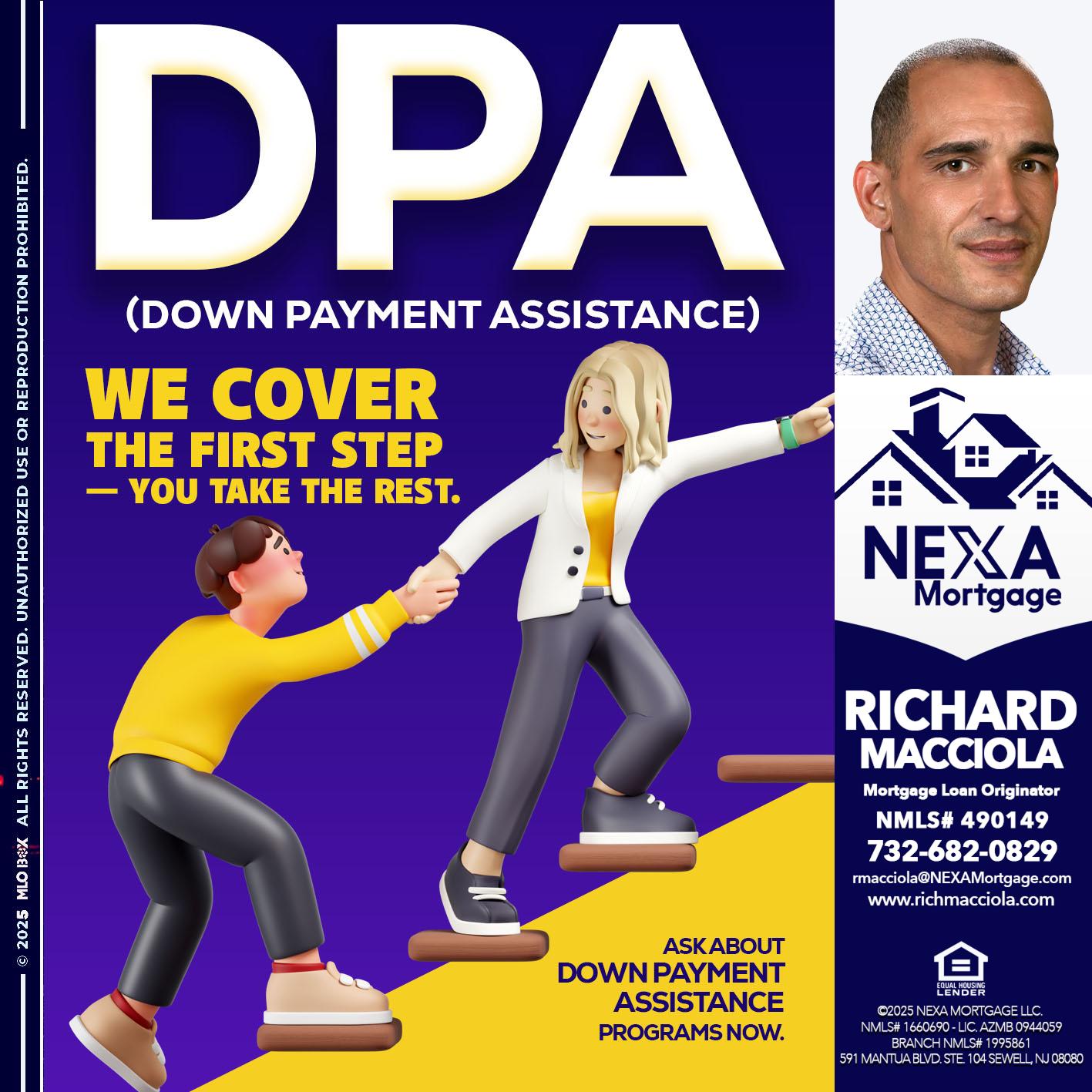 DPA LOANS - Richard Macciola -Mortgage Loan Originator