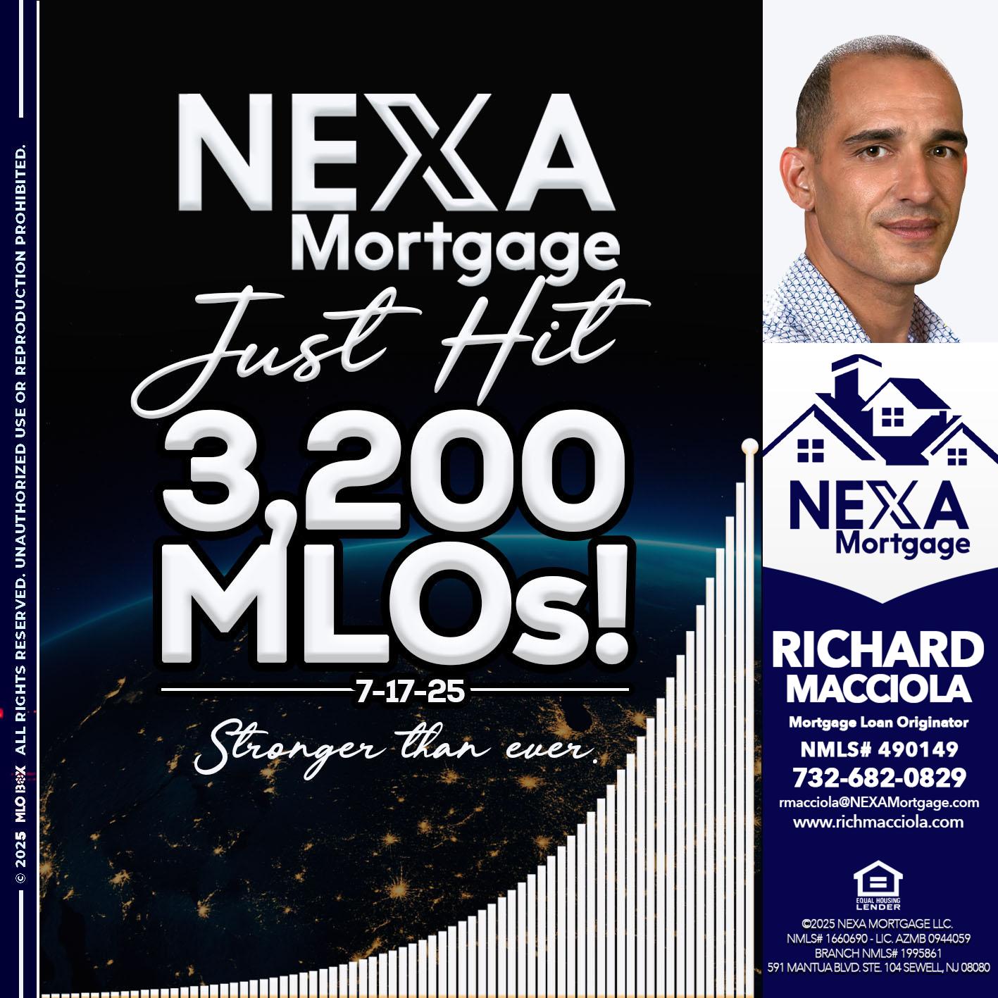 3200 MLOs - Richard Macciola -Mortgage Loan Originator