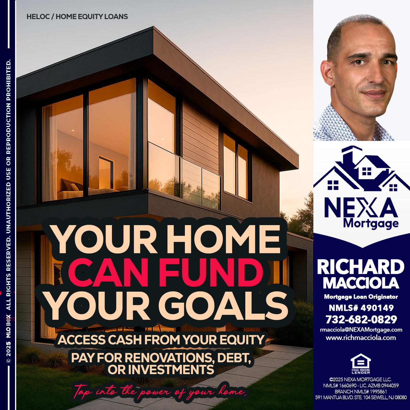 HELOC - Richard Macciola -Mortgage Loan Originator