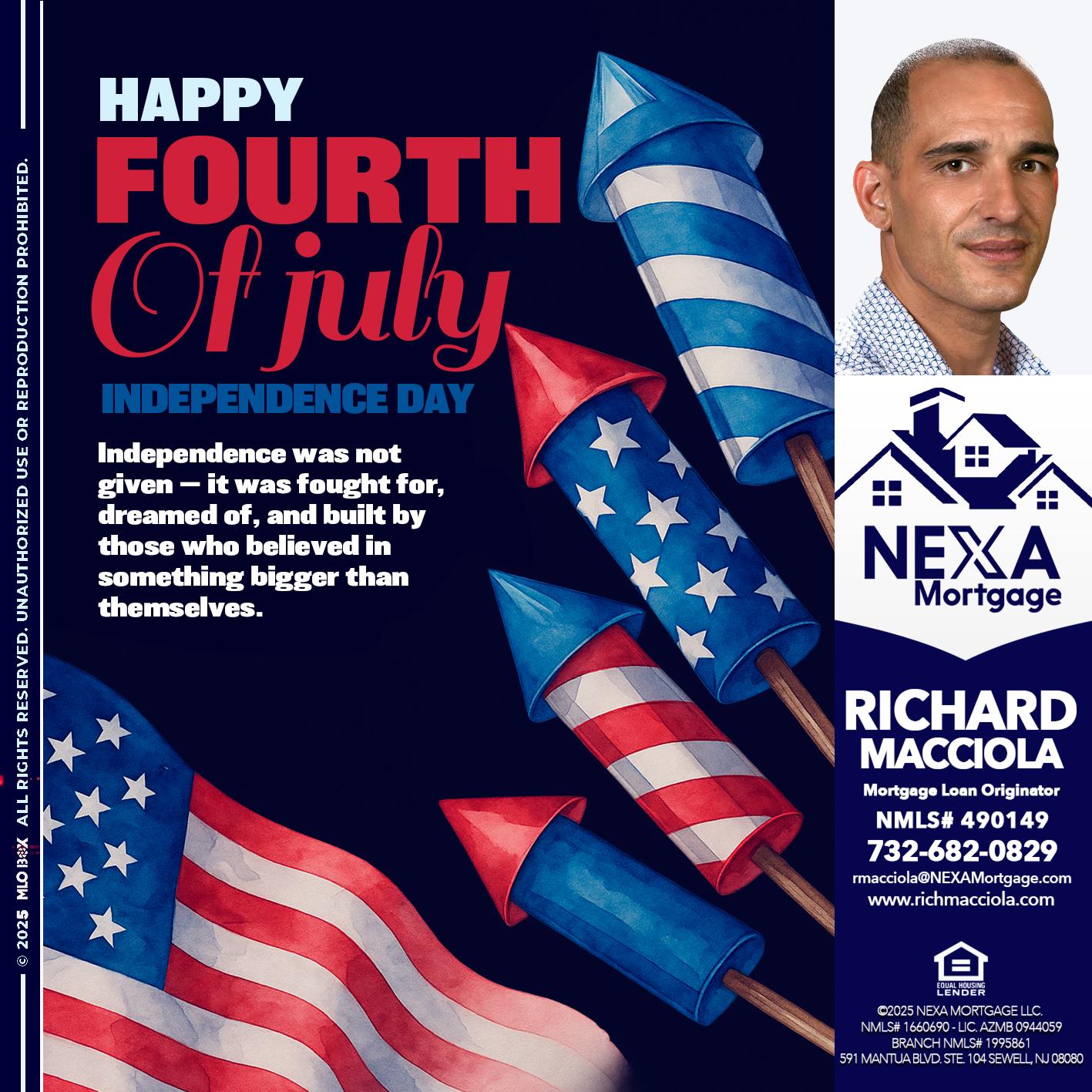 happy fourth - Richard Macciola -Mortgage Loan Originator