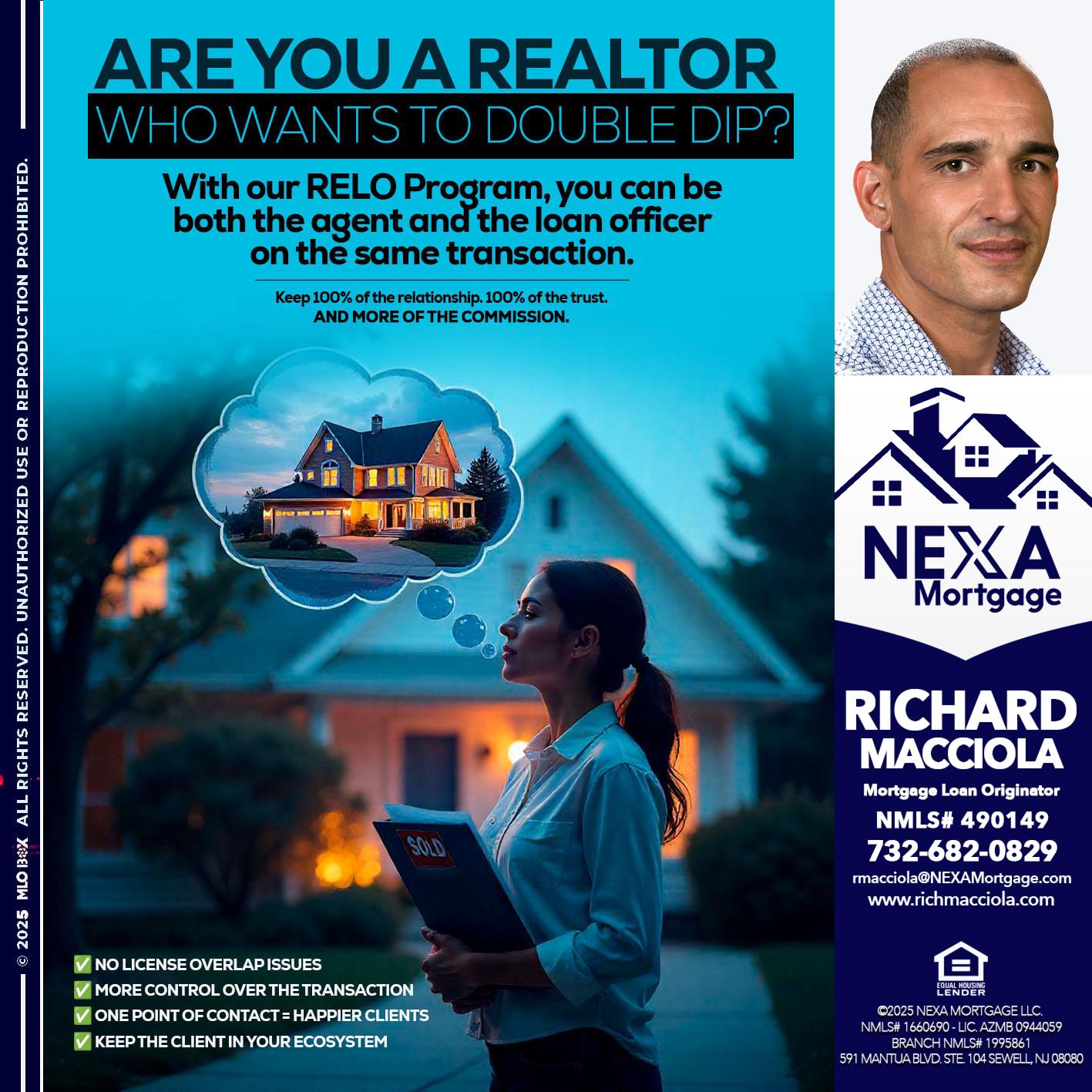 Are you a Realtor? - Richard Macciola -Mortgage Loan Originator