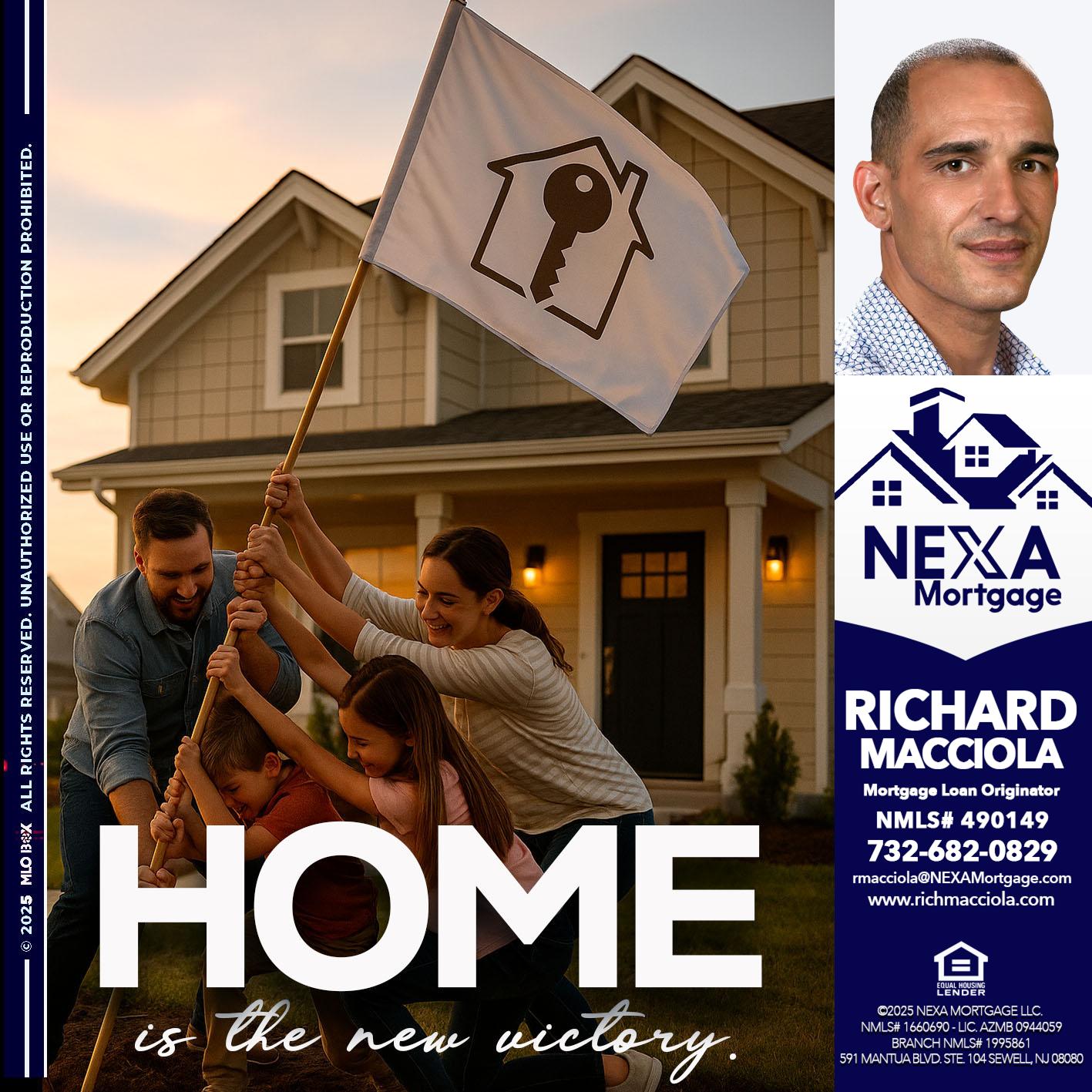 HOME IS - Richard Macciola -Mortgage Loan Originator