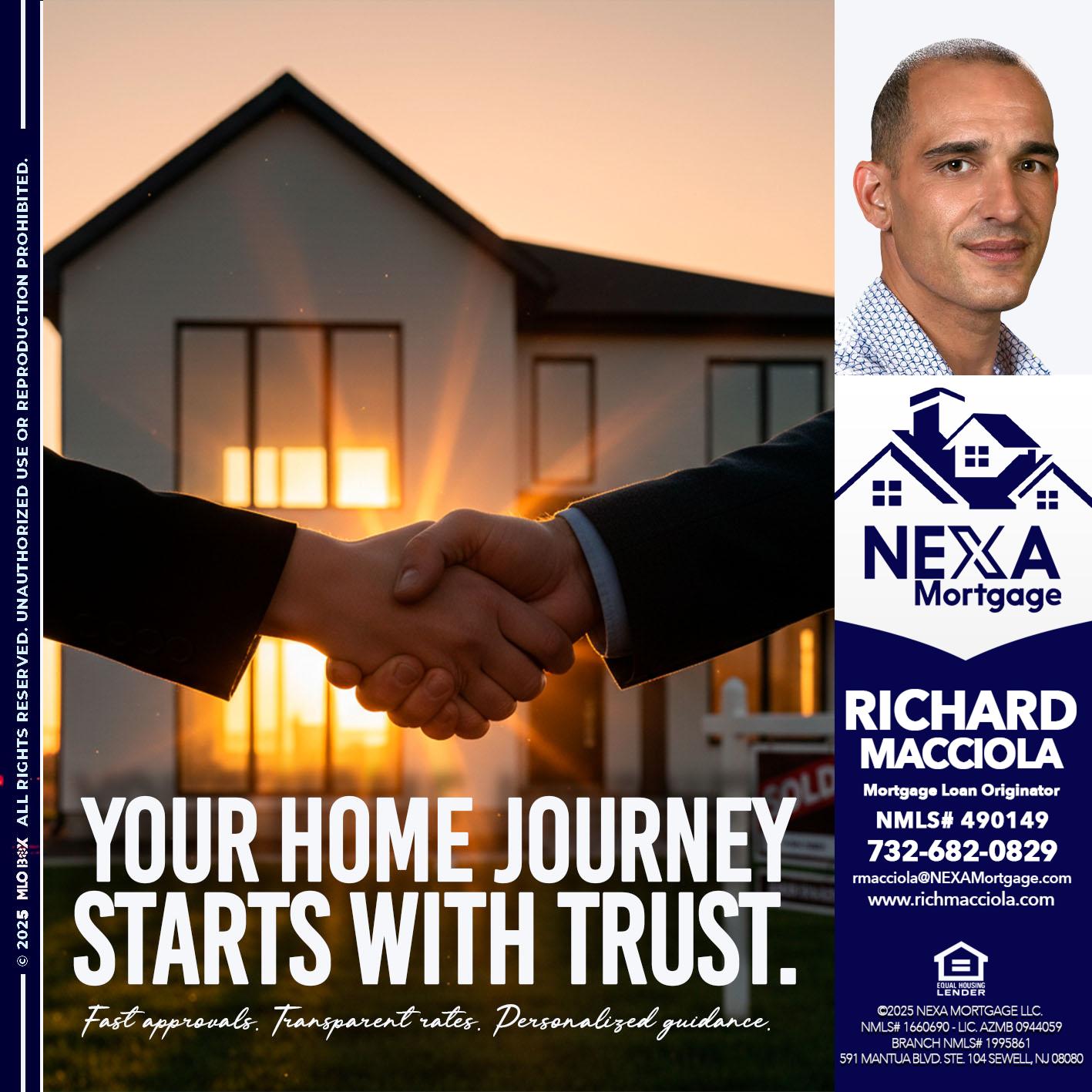 your home - Richard Macciola -Mortgage Loan Originator