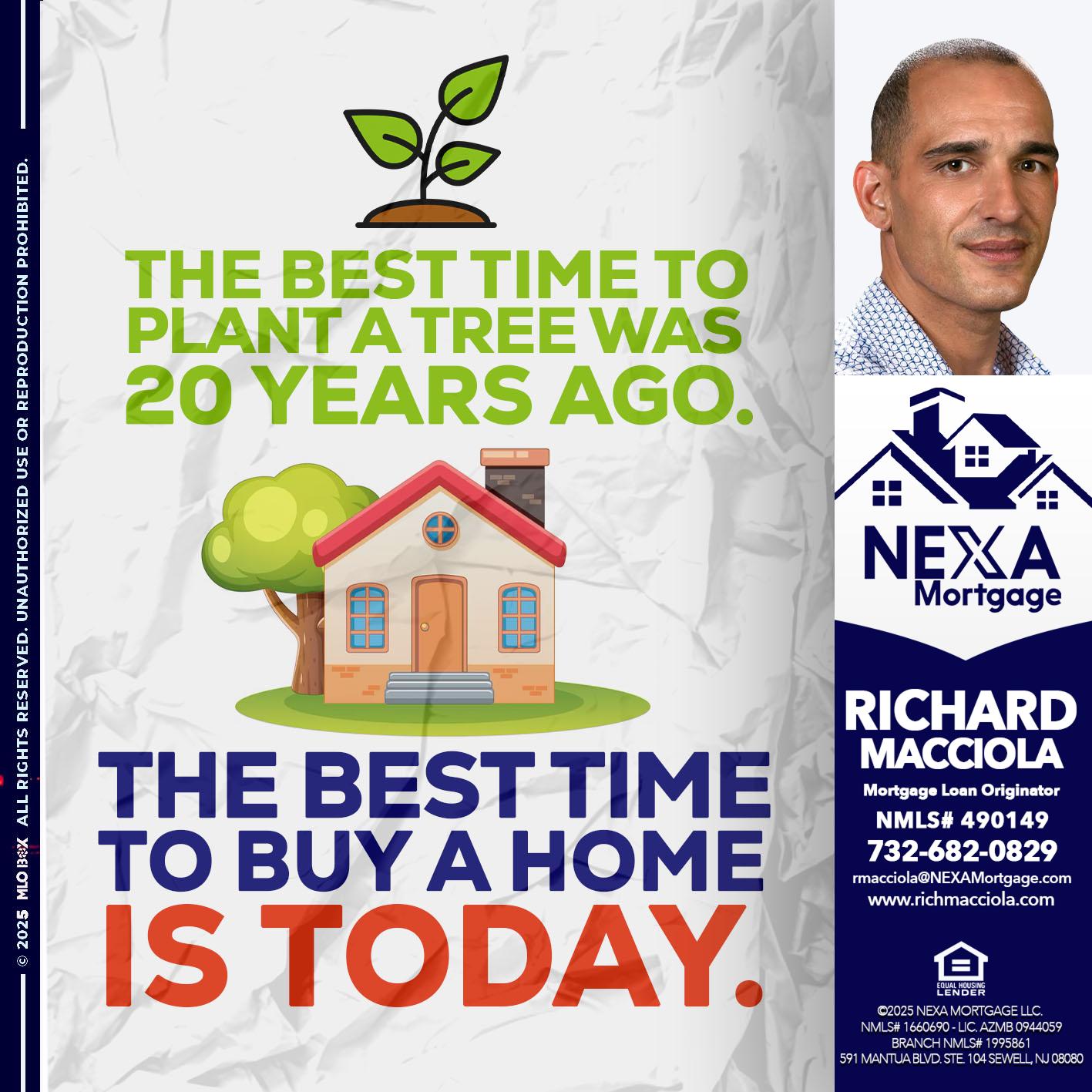 BEST TIME TO - Richard Macciola -Mortgage Loan Originator