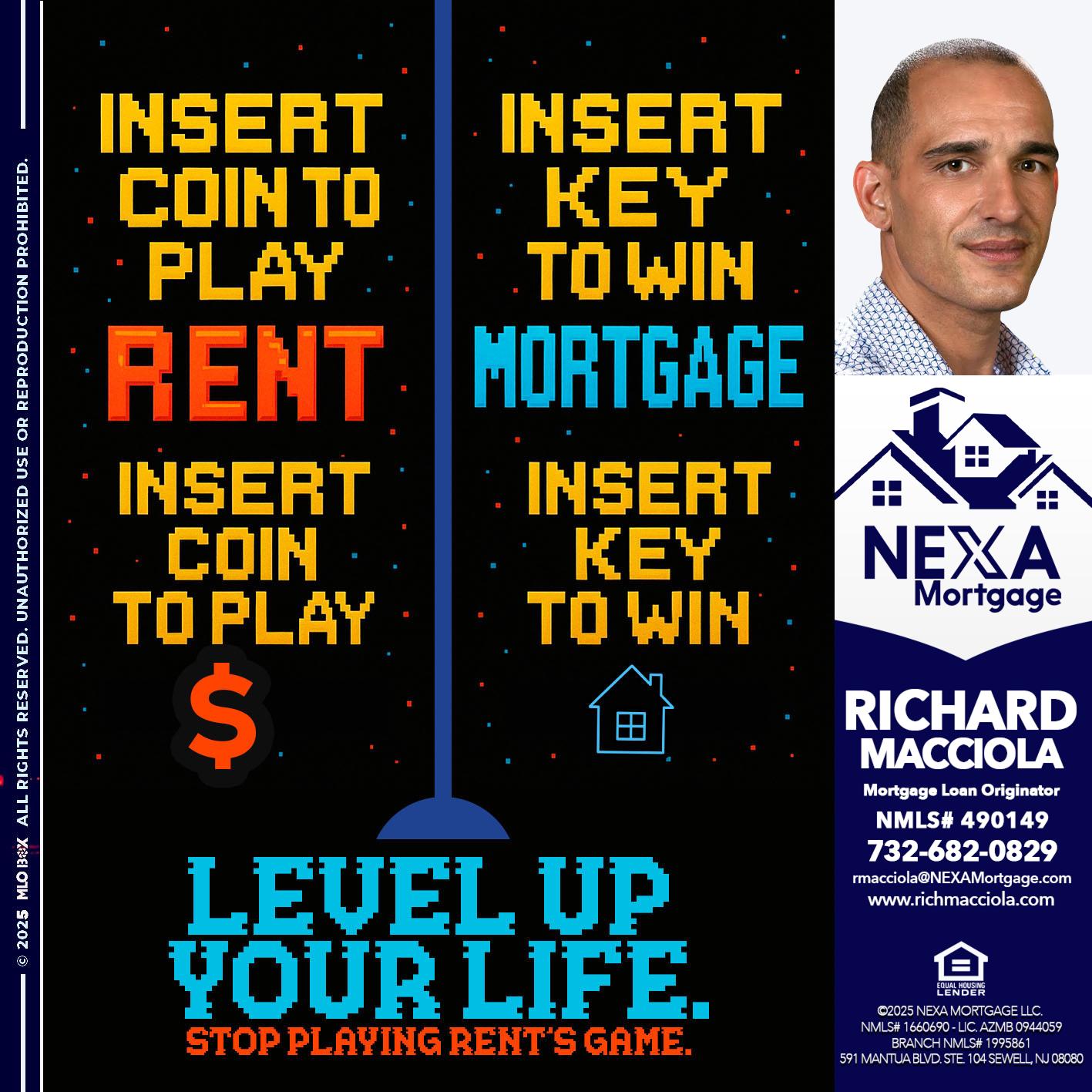 INSERT COIN - Richard Macciola -Mortgage Loan Originator