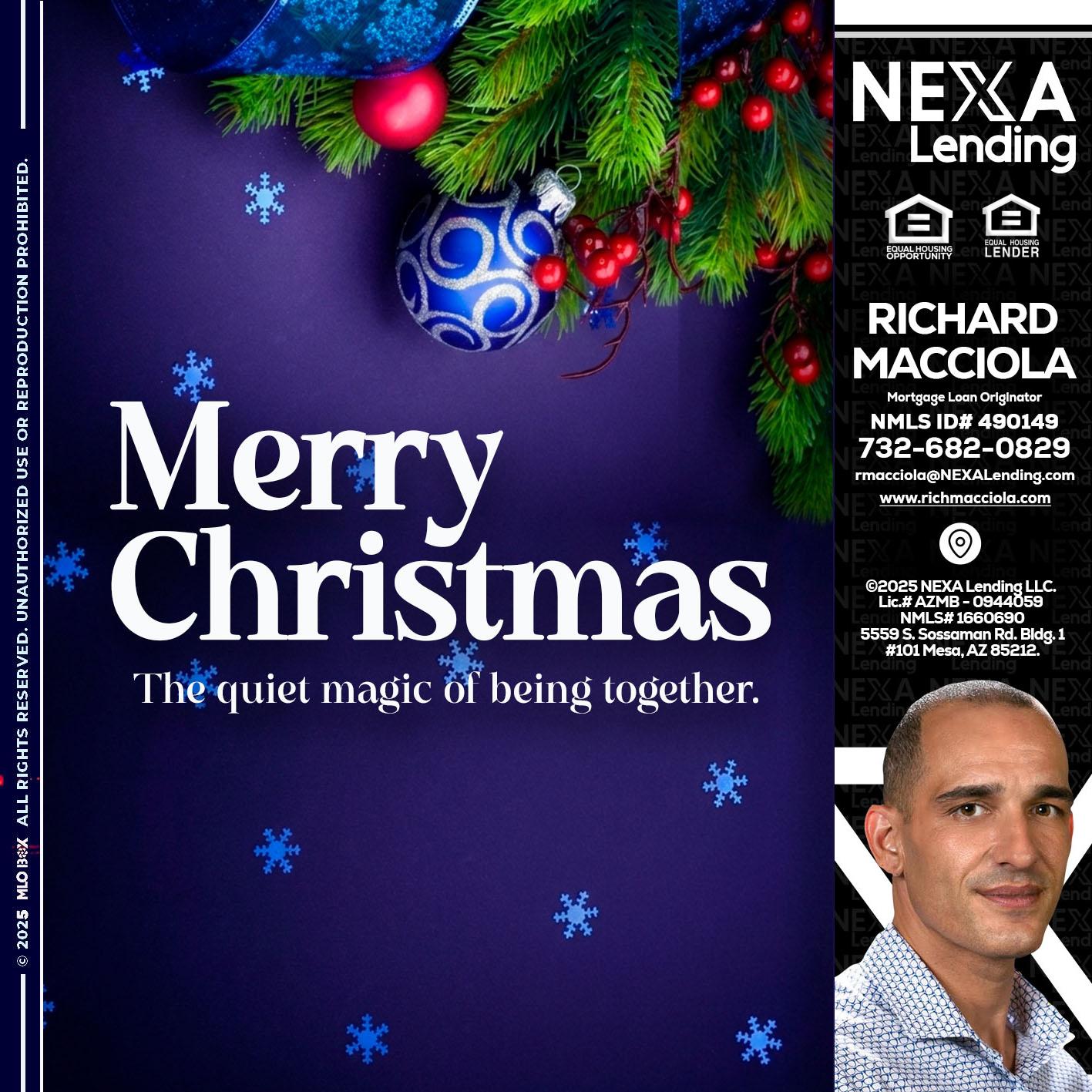 merry christmas - Richard Macciola -Mortgage Loan Originator