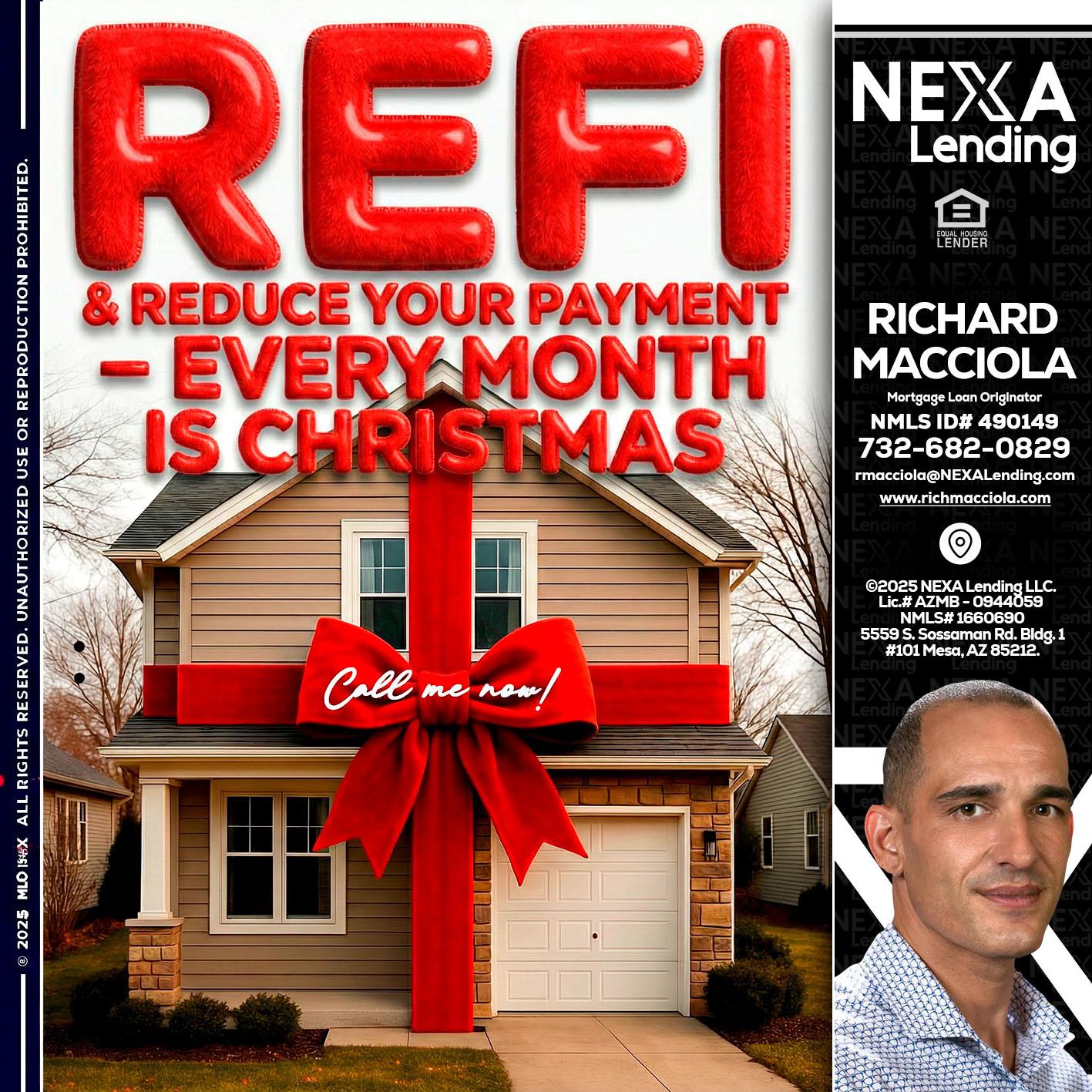 REFI - Richard Macciola -Mortgage Loan Originator
