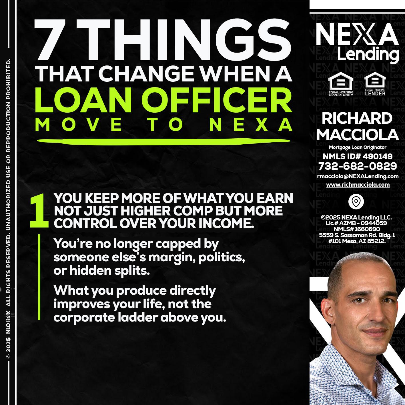 7 THINGS (1) - Richard Macciola -Mortgage Loan Originator