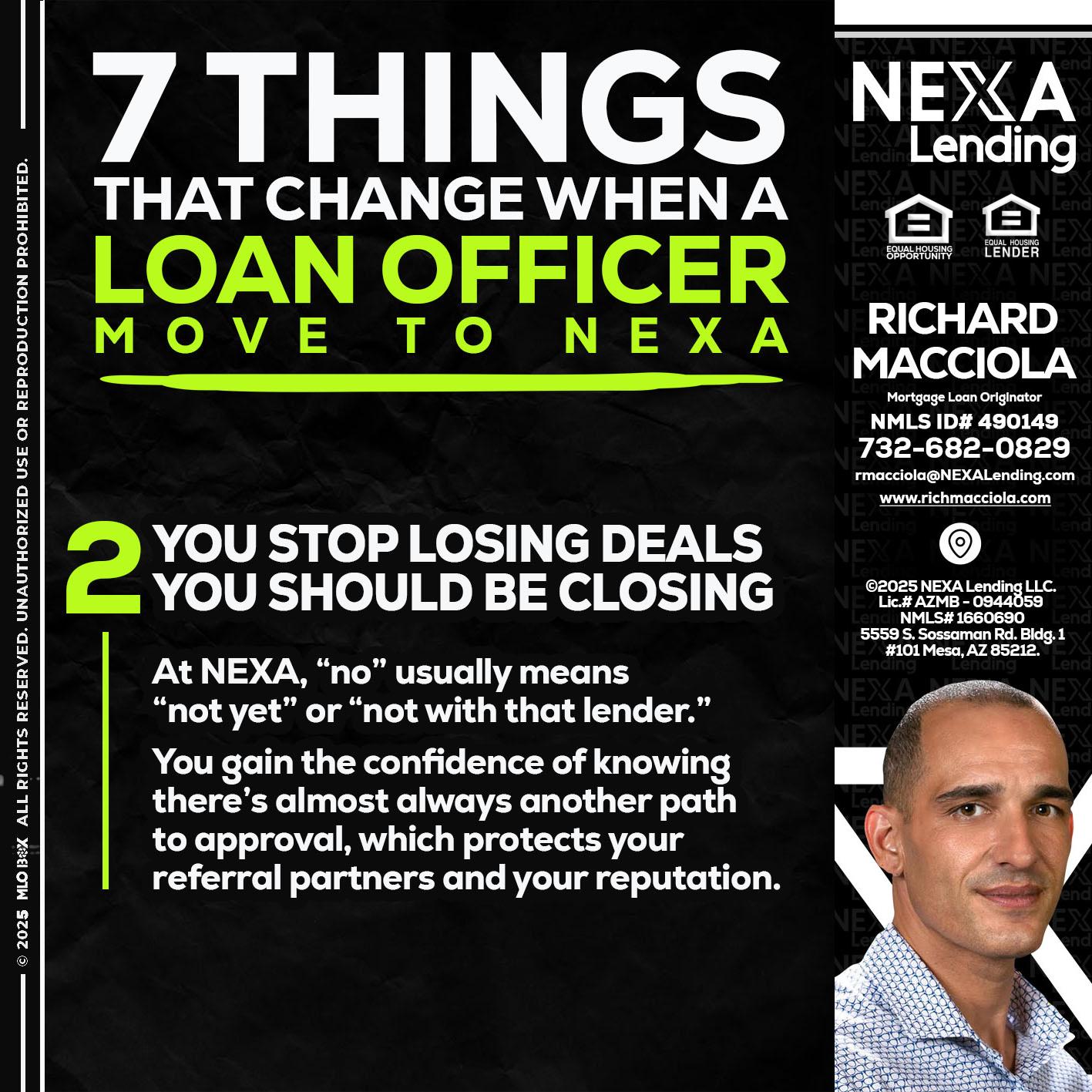 7 THINGS (2) - Richard Macciola -Mortgage Loan Originator