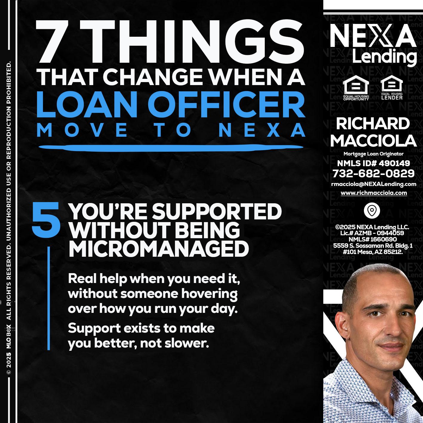 7 THINGS (5) - Richard Macciola -Mortgage Loan Originator