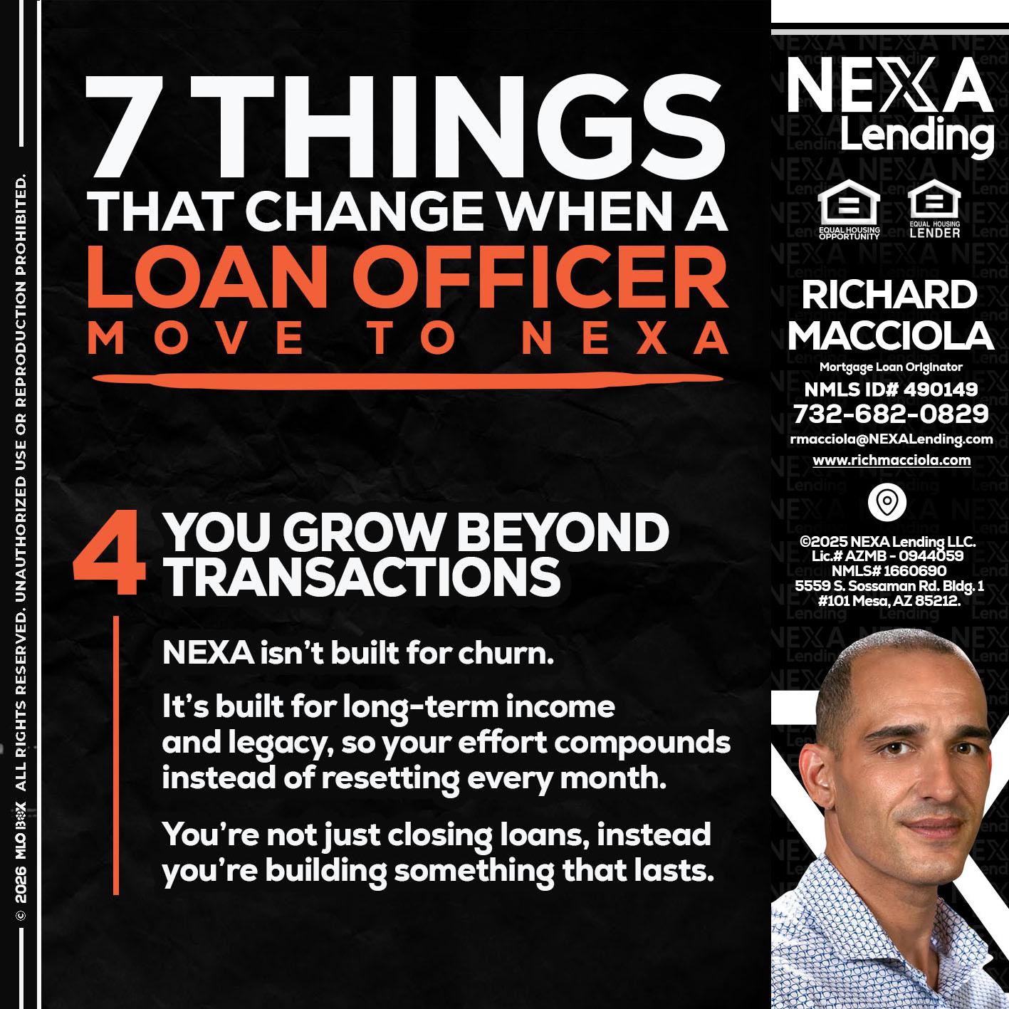 7 THINGS (4) - Richard Macciola -Mortgage Loan Originator