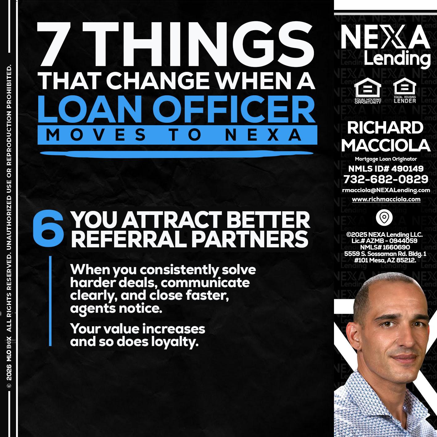 7 THINGS (6) - Richard Macciola -Mortgage Loan Originator