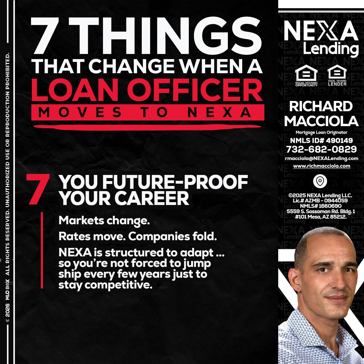 7 THINGS (7) - Richard Macciola -Mortgage Loan Originator
