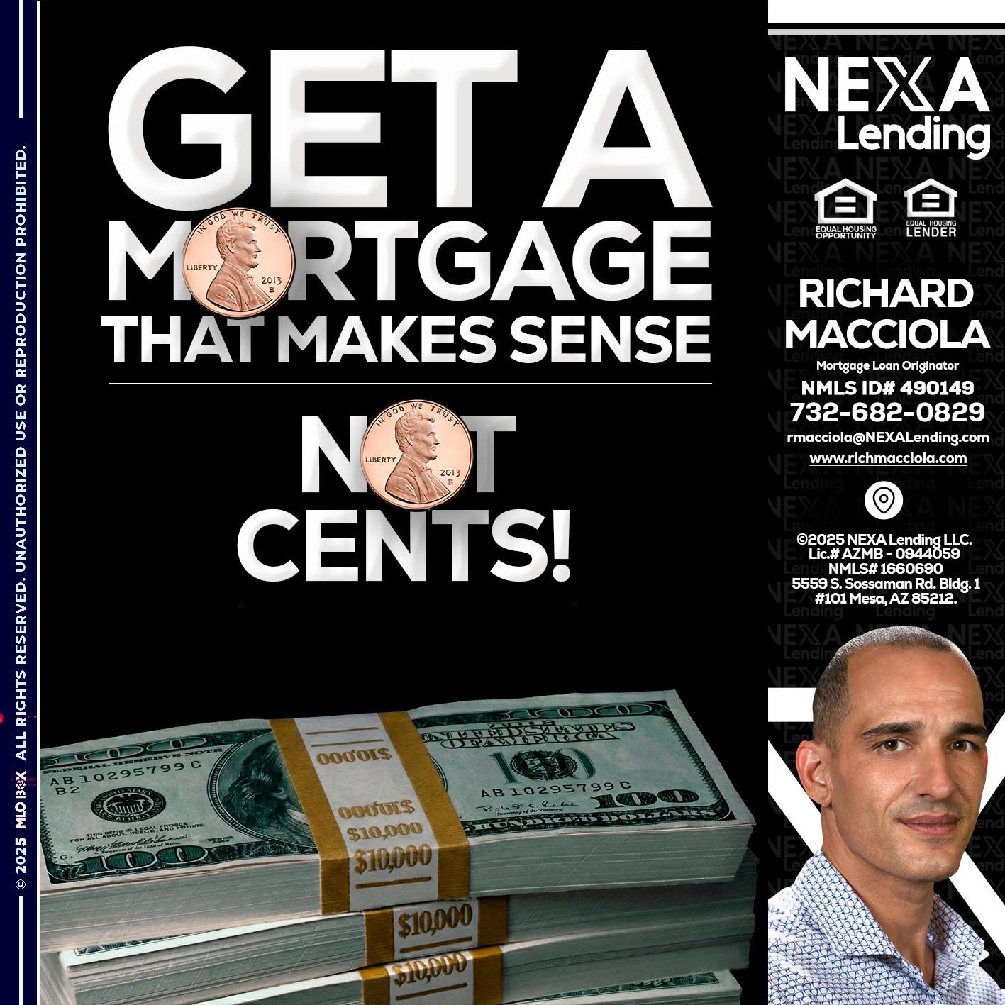 get a mortgage - Richard Macciola -Mortgage Loan Originator