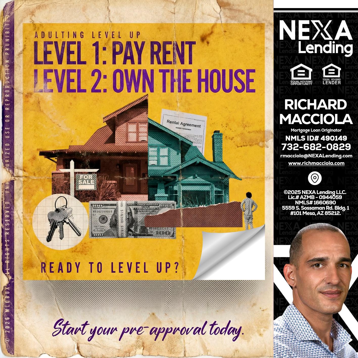 LEVEL 1 - Richard Macciola -Mortgage Loan Originator