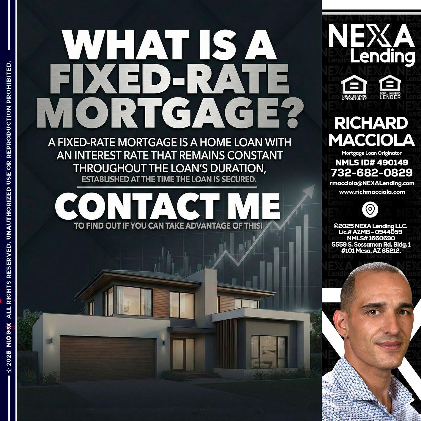 WHAT IS A - Richard Macciola -Mortgage Loan Originator