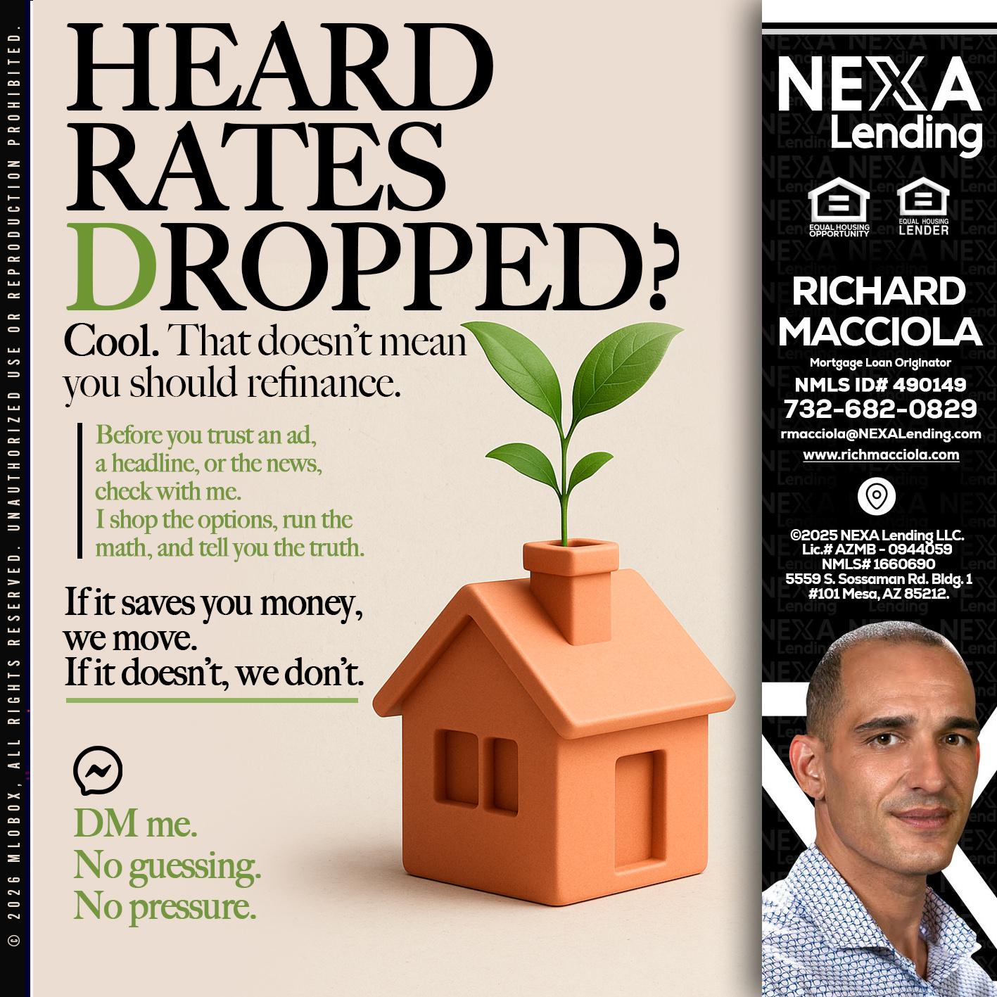 HEARD RATES - Richard Macciola -Mortgage Loan Originator