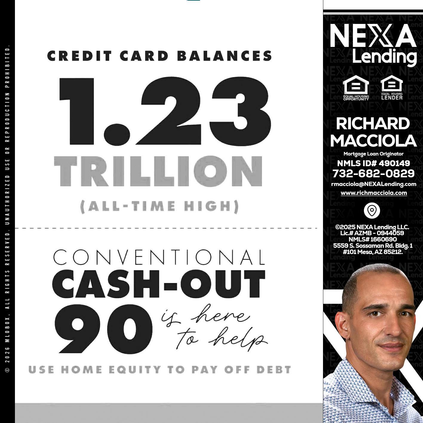 CREDIT CARD BALANCE - Richard Macciola -Mortgage Loan Originator