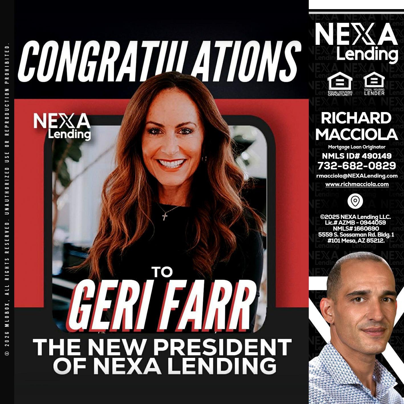 CONGRATULATIONS - Richard Macciola -Mortgage Loan Originator