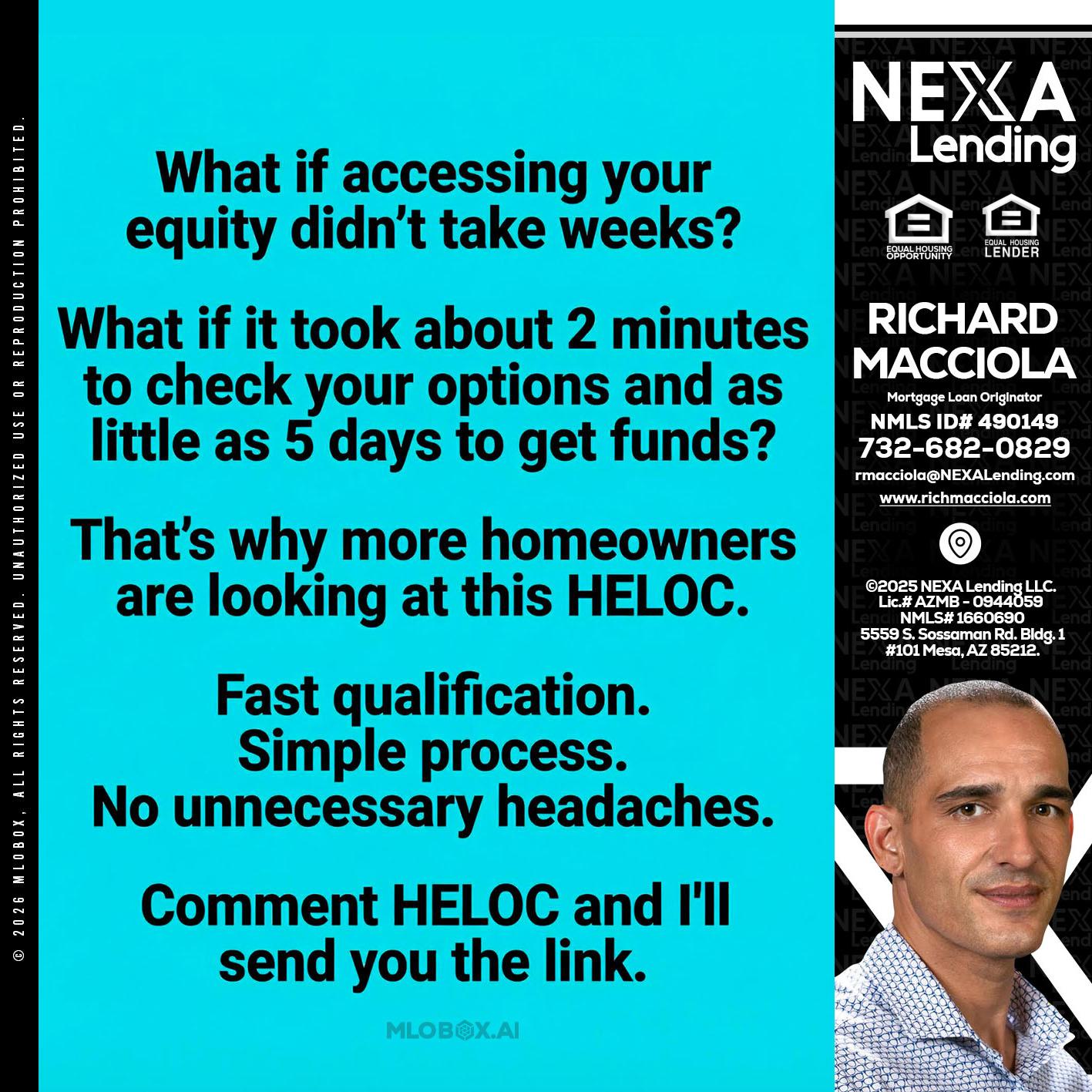 what if - Richard Macciola -Mortgage Loan Originator