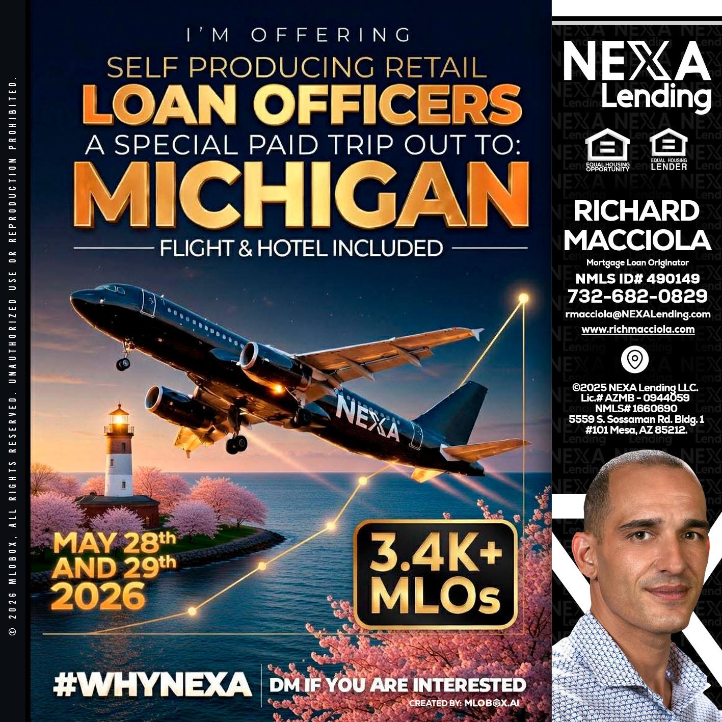 MICHIGAN TRIP - Richard Macciola -Mortgage Loan Originator