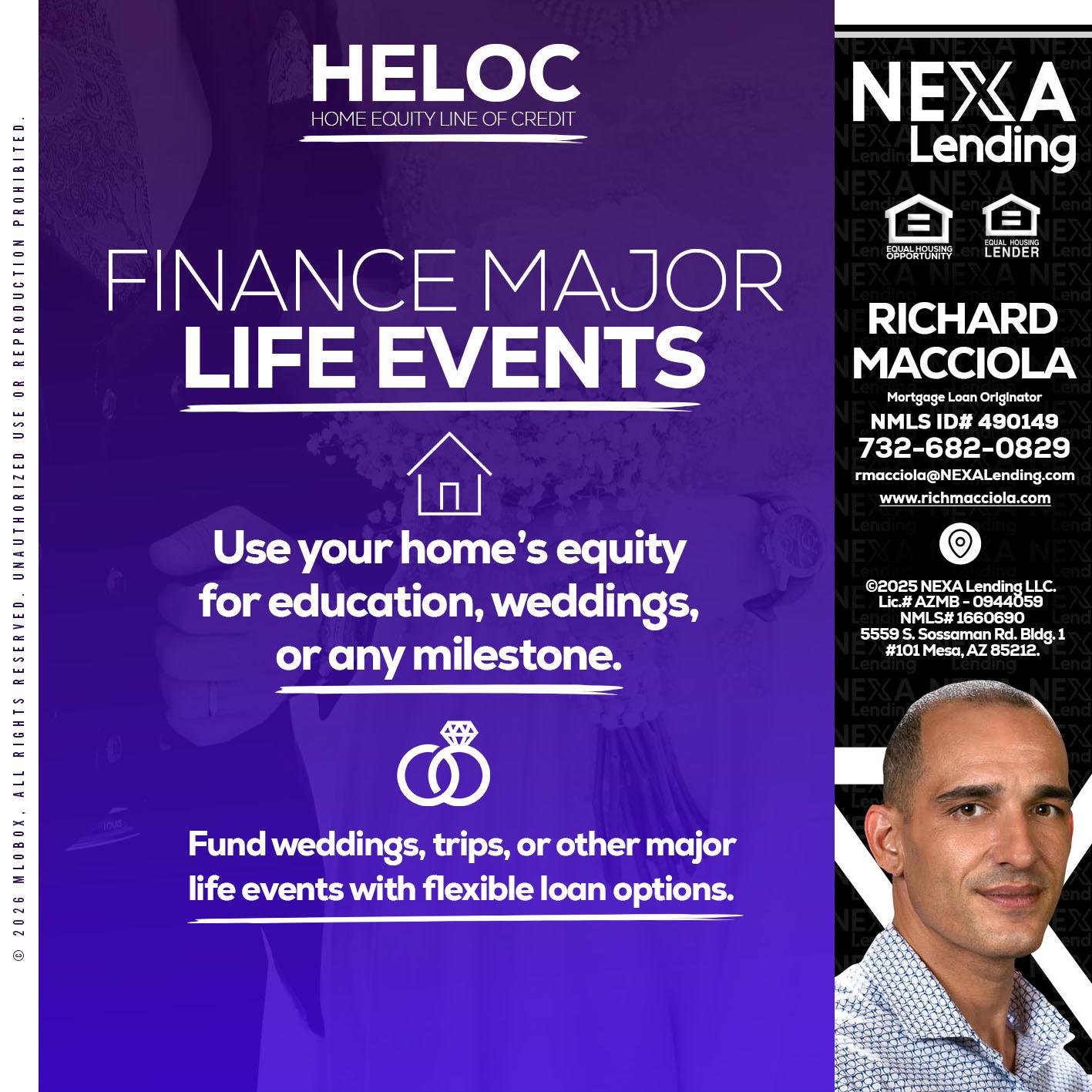 HELOC - Richard Macciola -Mortgage Loan Originator