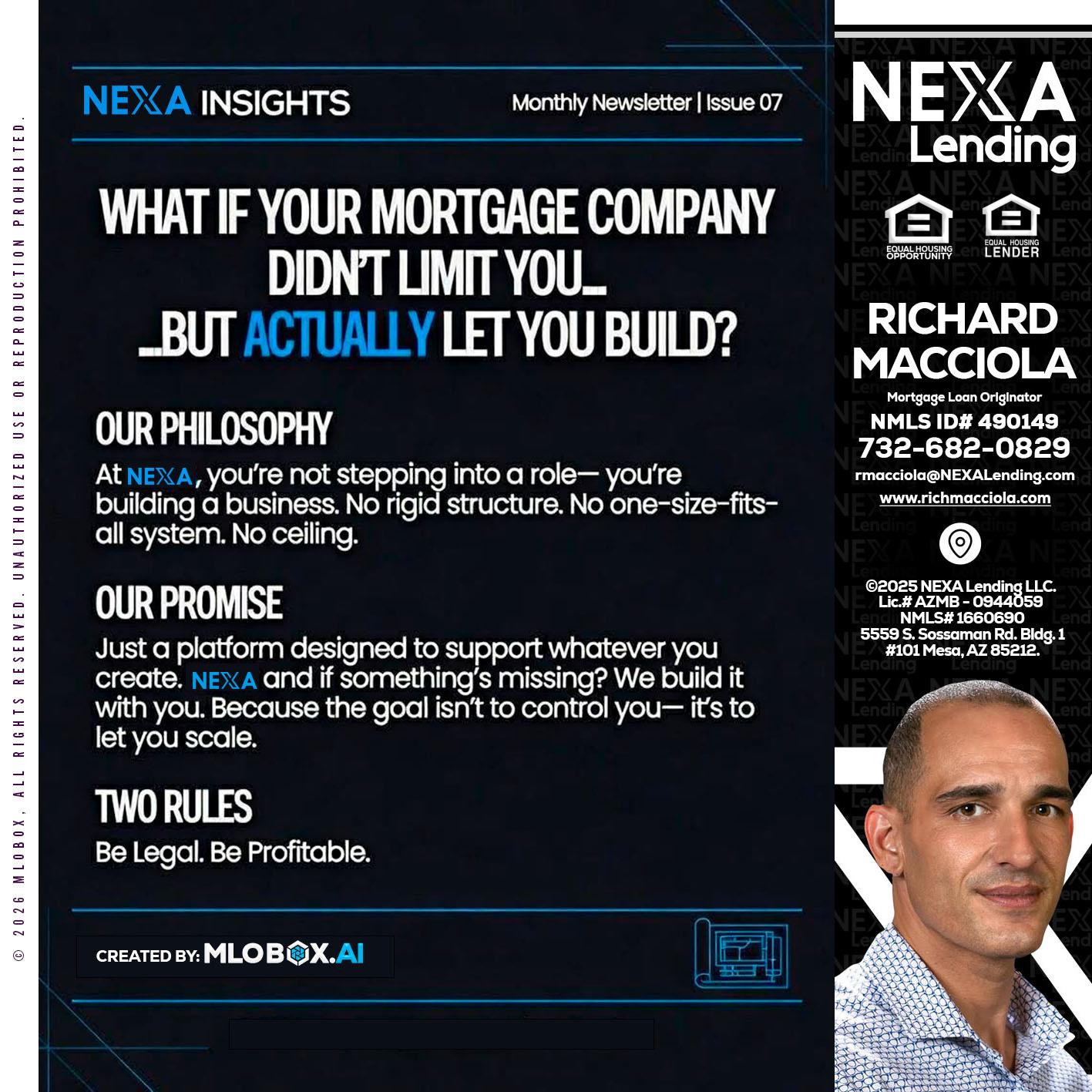 NEXA INSIGHTS - Richard Macciola -Mortgage Loan Originator