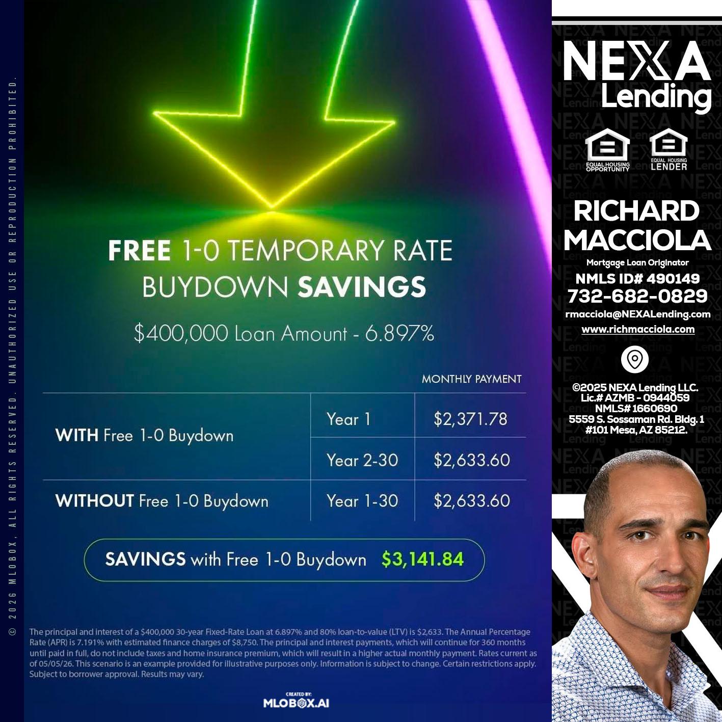 BUYDOWN - Richard Macciola -Mortgage Loan Originator