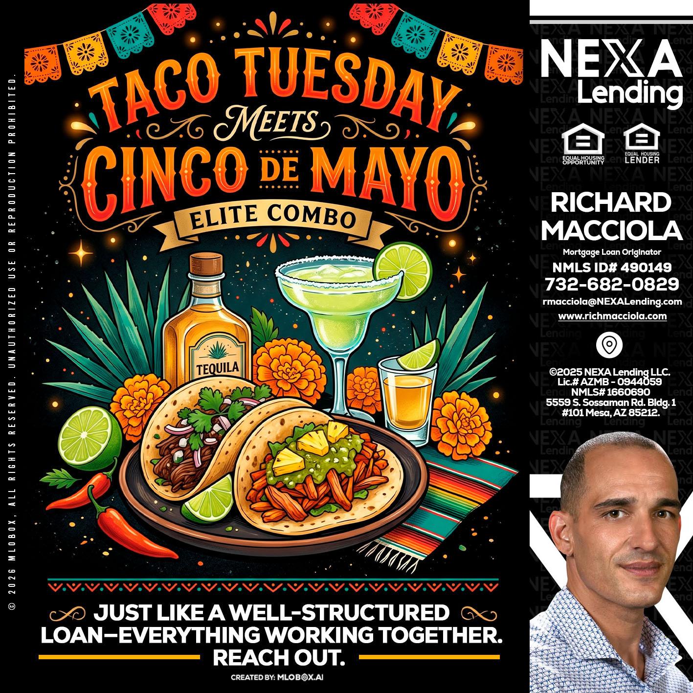 TACO TUESDAY - Richard Macciola -Mortgage Loan Originator