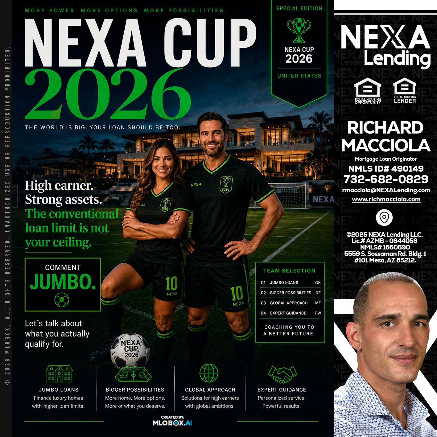 NEXA CUP 2026 - Richard Macciola -Mortgage Loan Originator
