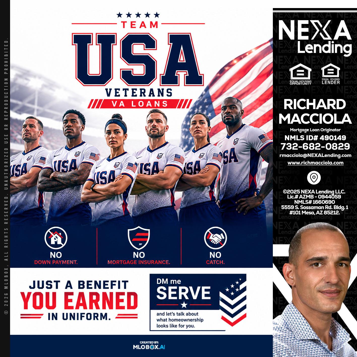 USA TEAM - Richard Macciola -Mortgage Loan Originator