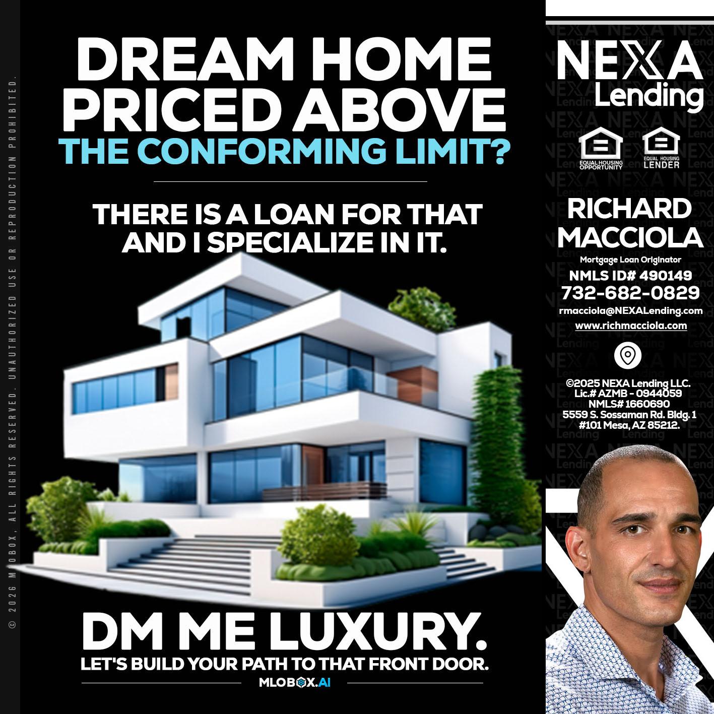 DREAM HOME - Richard Macciola -Mortgage Loan Originator