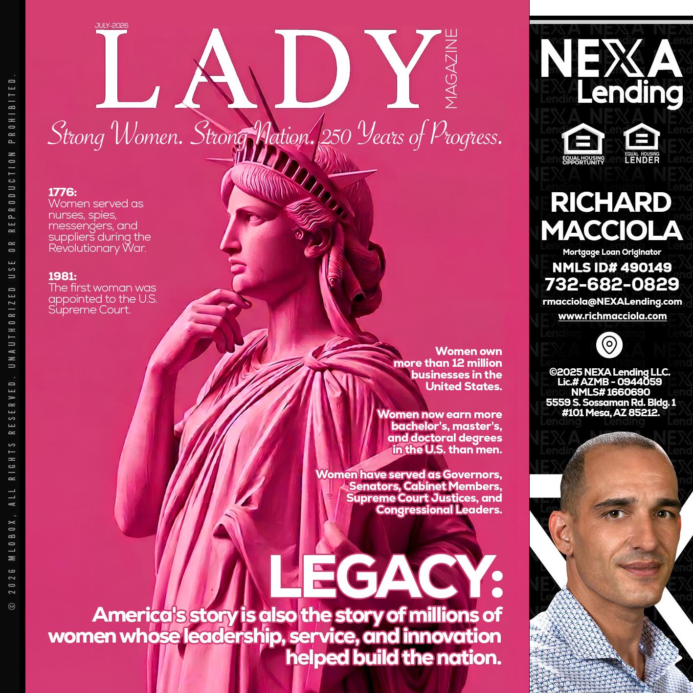 LADY LIBERTY! - Richard Macciola -Mortgage Loan Originator