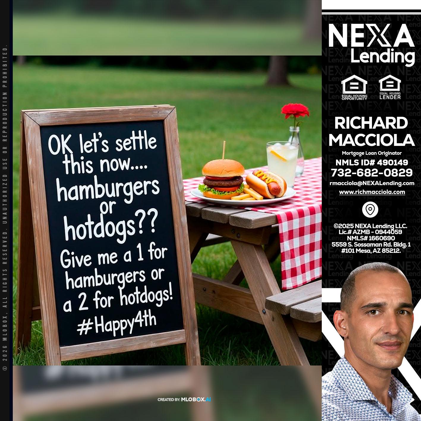 let settle this - Richard Macciola -Mortgage Loan Originator