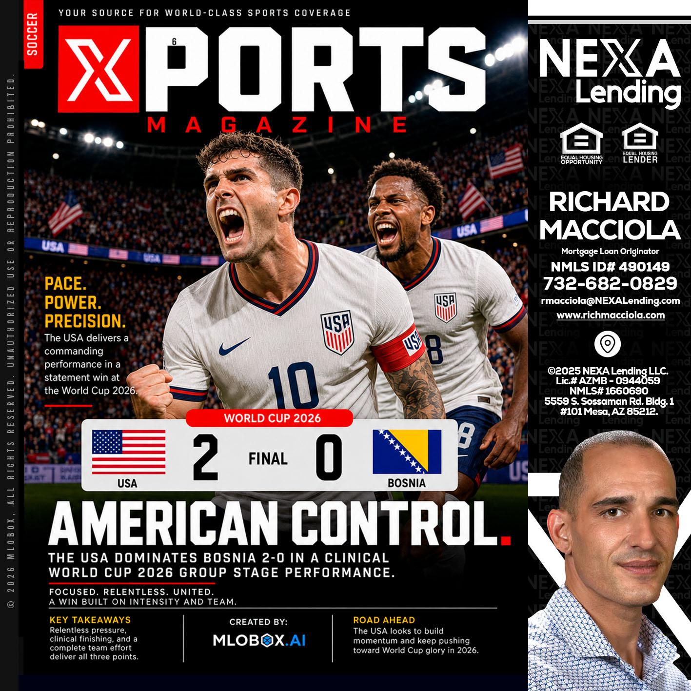 AMERICAN CONTROL - Richard Macciola -Mortgage Loan Originator