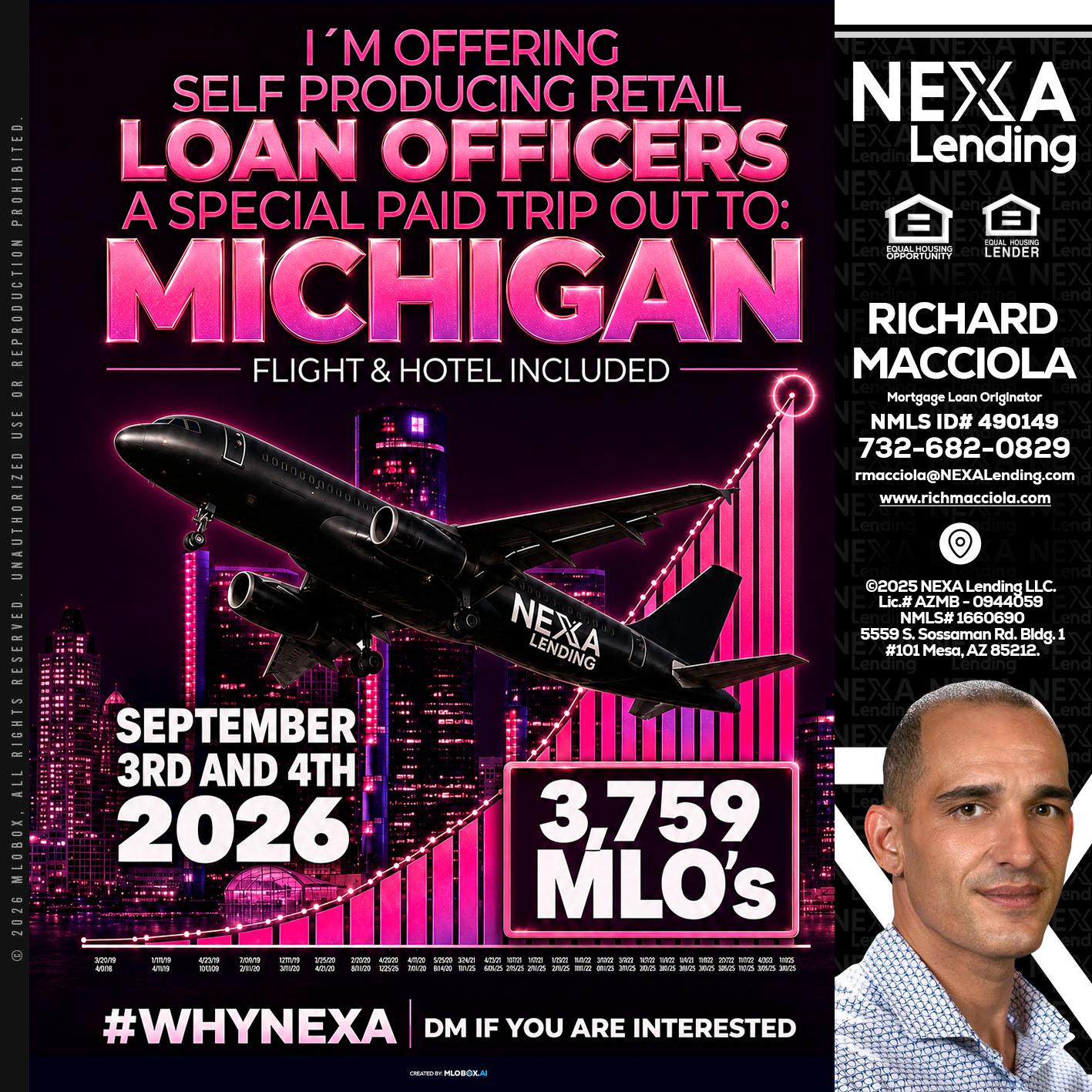 MICHIGAN TRIP - Richard Macciola -Mortgage Loan Originator