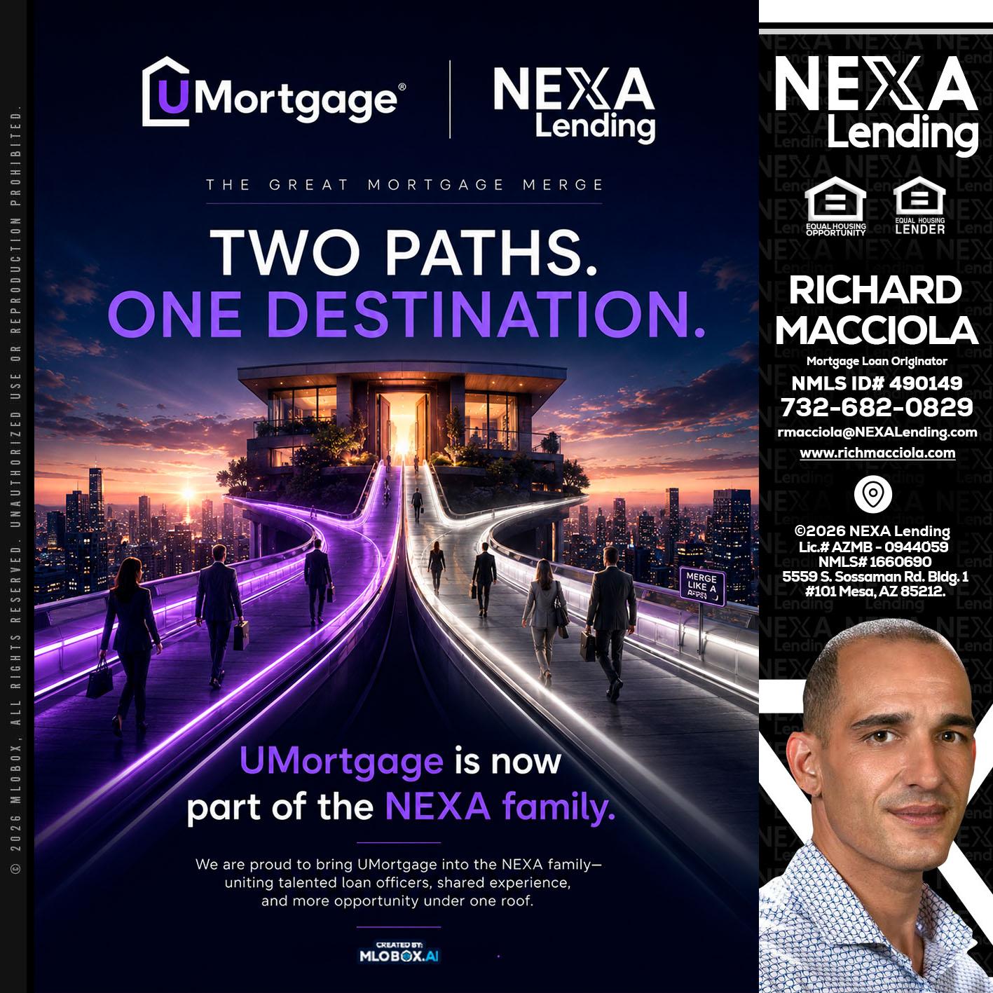 two path - Richard Macciola -Mortgage Loan Originator