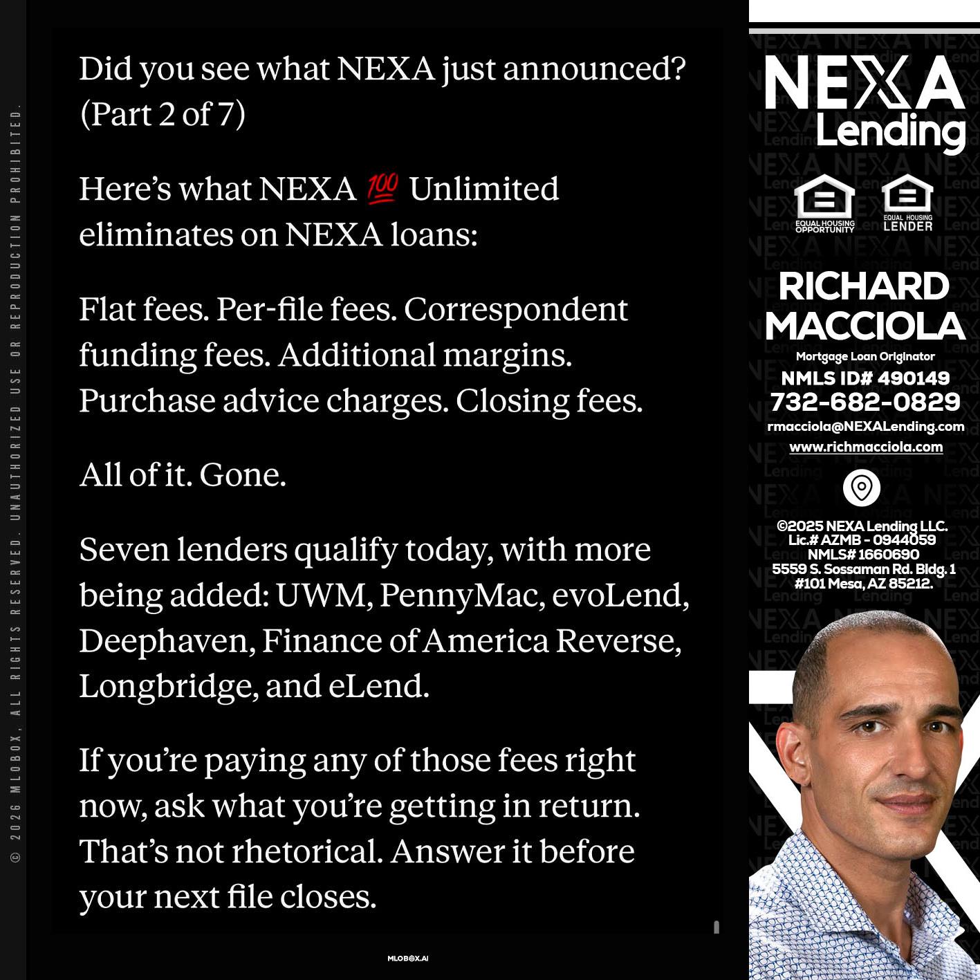 2 OF 7 - Richard Macciola -Mortgage Loan Originator