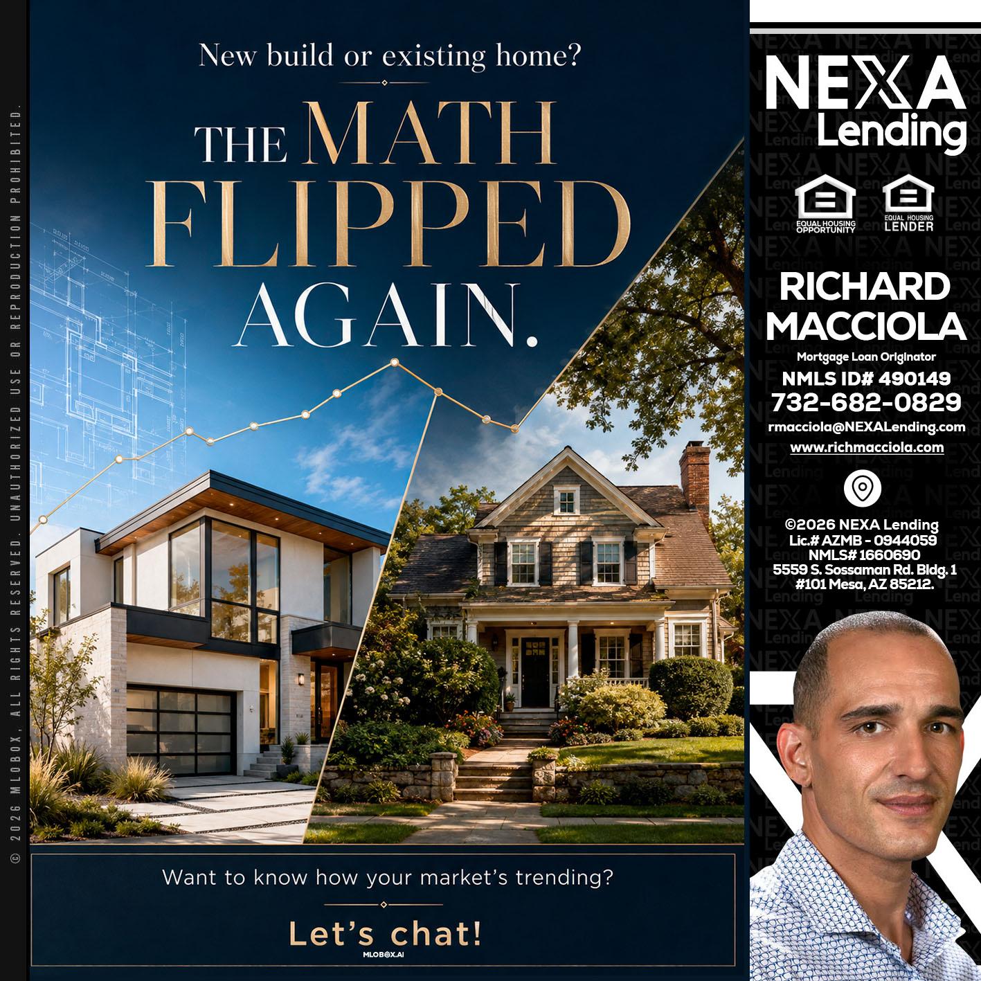 THE MATH FLIPED - Richard Macciola -Mortgage Loan Originator