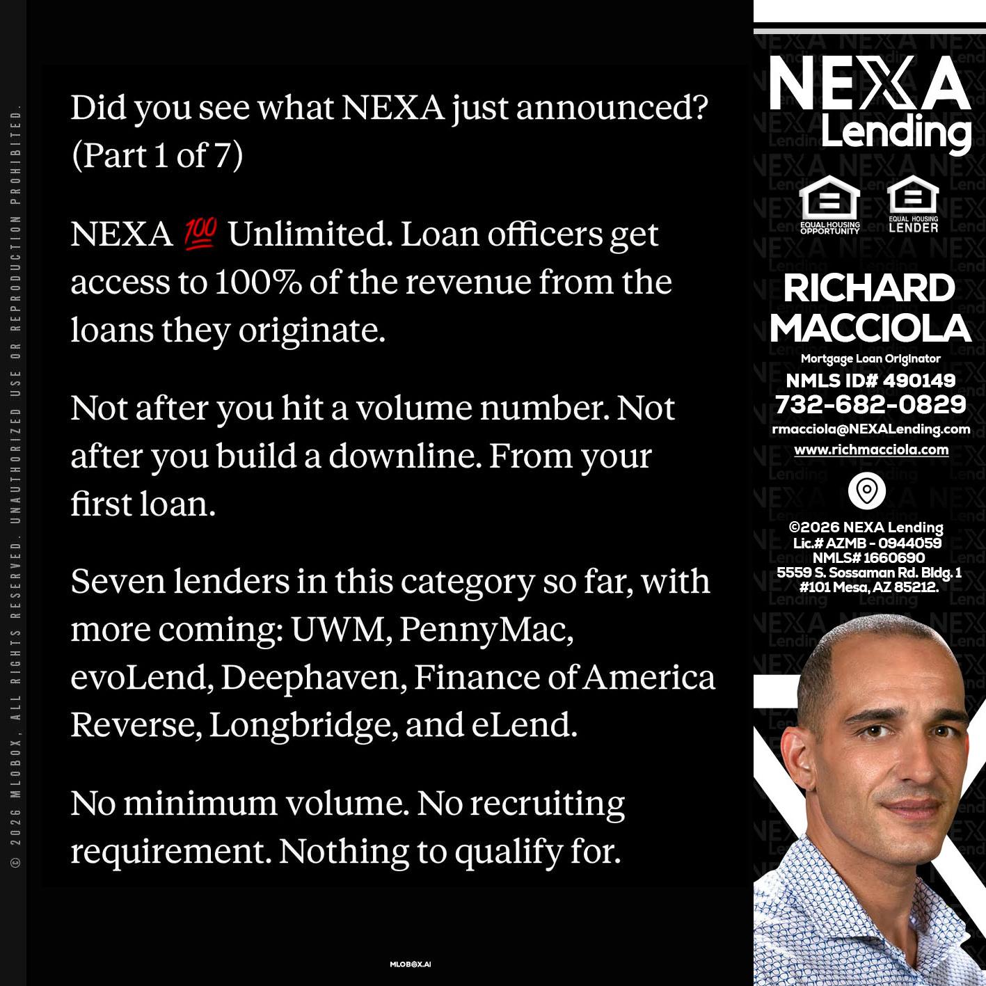 DID YOU KNOW - Richard Macciola -Mortgage Loan Originator