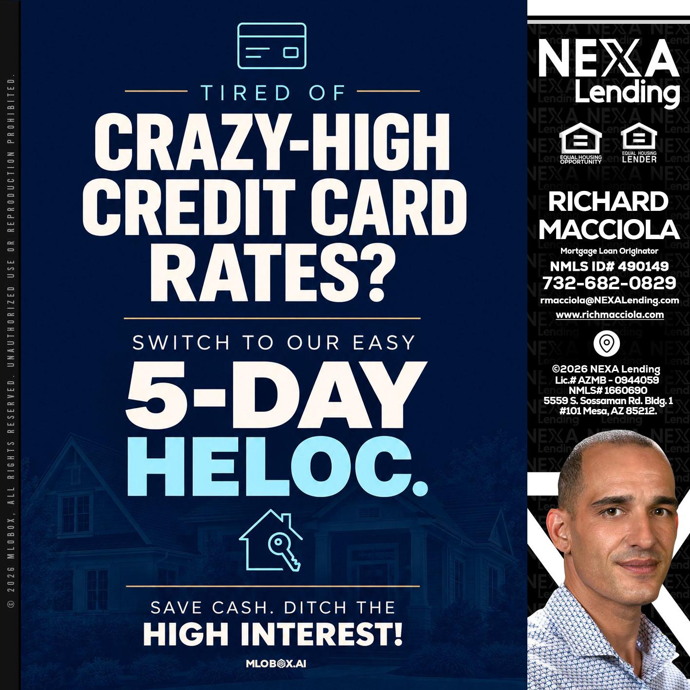 crazy high - Richard Macciola -Mortgage Loan Originator