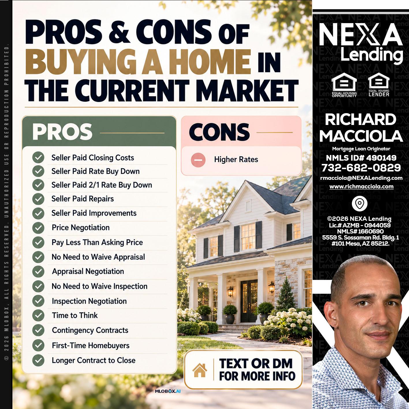 pros and cons - Richard Macciola -Mortgage Loan Originator