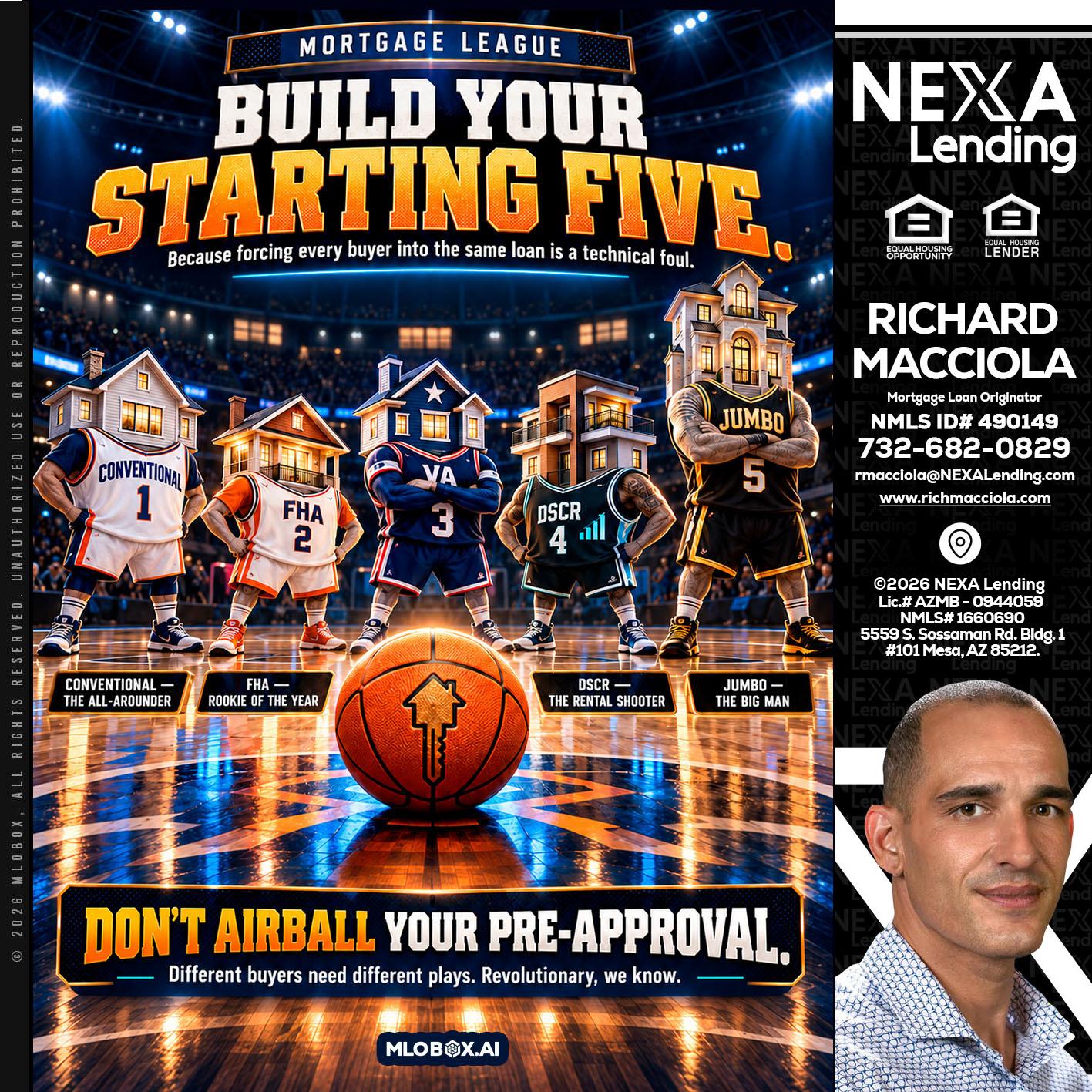 BUILD YOUR - Richard Macciola -Mortgage Loan Originator