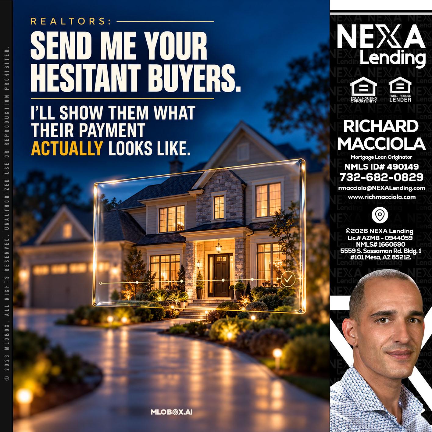 REALTOR - Richard Macciola -Mortgage Loan Originator