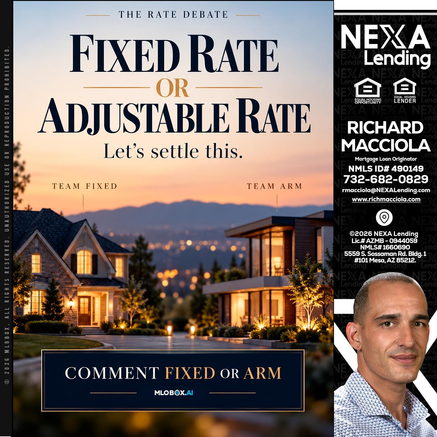 FIXED RATE - Richard Macciola -Mortgage Loan Originator